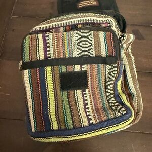 Kyber Black Nylon Bag Pouch Organizer Lightweight Travel Cosmetic Bag No Strap